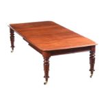 WILLIAM IV MAHOGANY DINING ROOM TABLE