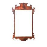 ANTIQUE MAHOGANY WALL MIRROR