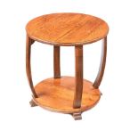 ART DECO OAK LAMP TABLE