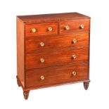 GEORGIAN MAHOGANY CHEST OF DRAWERS