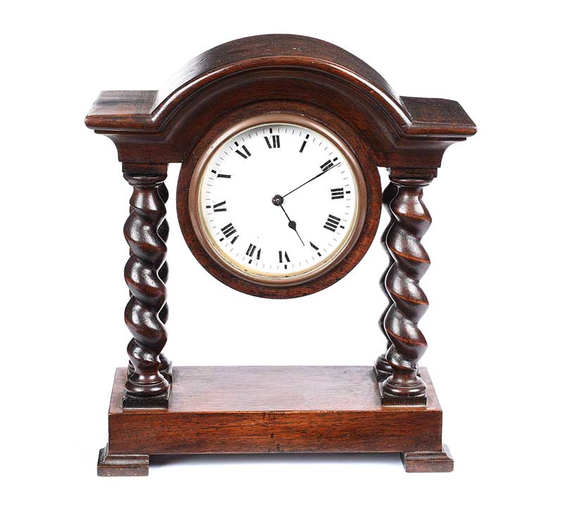 OAK MANTEL CLOCK - Image 2 of 4