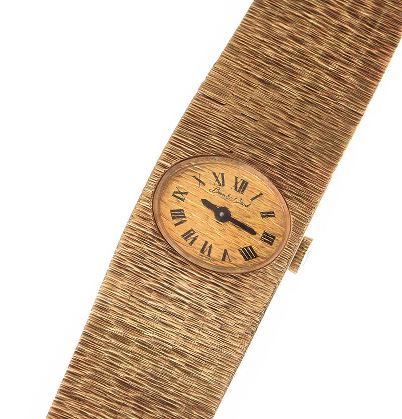 BUECHE GIROD 9CT GOLD WRIST WATCH