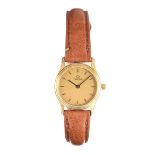 OMEGA 9CT GOLD WRIST WATCH