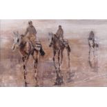 Basil Blackshaw, HRHA HRUA - THE MORNING EXERCISE - Coloured Print - 10 x 15 inches - Signed