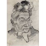 William Conor, RHA RUA - PORTRAIT OF A WOMAN - Pencil on Paper - 3 x 2 inches - Unsigned