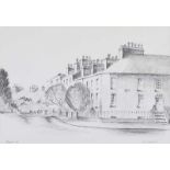 Patsy Farrell - THE CRESCENT, LOWER SALTHILL - Pencil on Paper - 8 x 11 inches - Signed