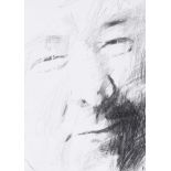 Ross Wilson, ARUA - SEAMUS HEANEY - Pencil on Paper - 6.5 x 4.5 inches - Signed with a Symbol