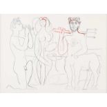 Pablo Picasso - FIGURE STUDIES - Coloured Lithograph - 9 x 12 inches - Unsigned