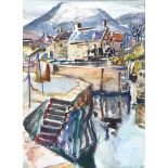 Olive Henry, RUA - ANNALONG HARBOUR, COUNTY DOWN - Watercolour Drawing - 15 x 11 inches - Signed