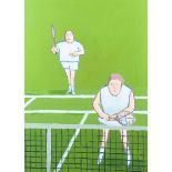 O'Driscoll - TENNIS PAIRS - Mixed Media - 27.5 x 19.5 inches - Signed