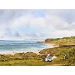 David Overend - WHITEPARK BAY, COUNTY ANTRIM - Oil on Canvas - 18 x 24 inches - Signed