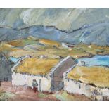 Marjorie Henry, RUA - THE ROSSES, DONEGAL - Oil on Board - 5 x 6 inches - Unsigned