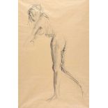 Marie Kearney - FEMALE NUDE STUDY - Pencil on Paper - 23 x 15 inches - Signed