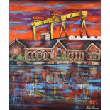 John Stewart - THE PUMPHOUSE - Oil on Canvas - 23.5 x 19.5 inches - Signed