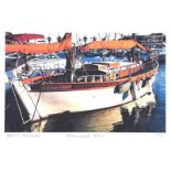 Katie Desmond - DREAM BOAT, CASSIS - Limited Edition Coloured Lithograph (2/10) - 7 x 10 inches -