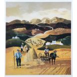 Desmond Kinney - HARVEST TIME - Coloured Print - 20 x 18 inches - Signed