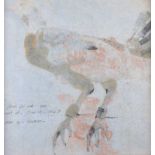 Basil Blackshaw, HRHA, HRUA - FIGHTING COCK I - Coloured Mono Print - 15 x 15 inches - Unsigned