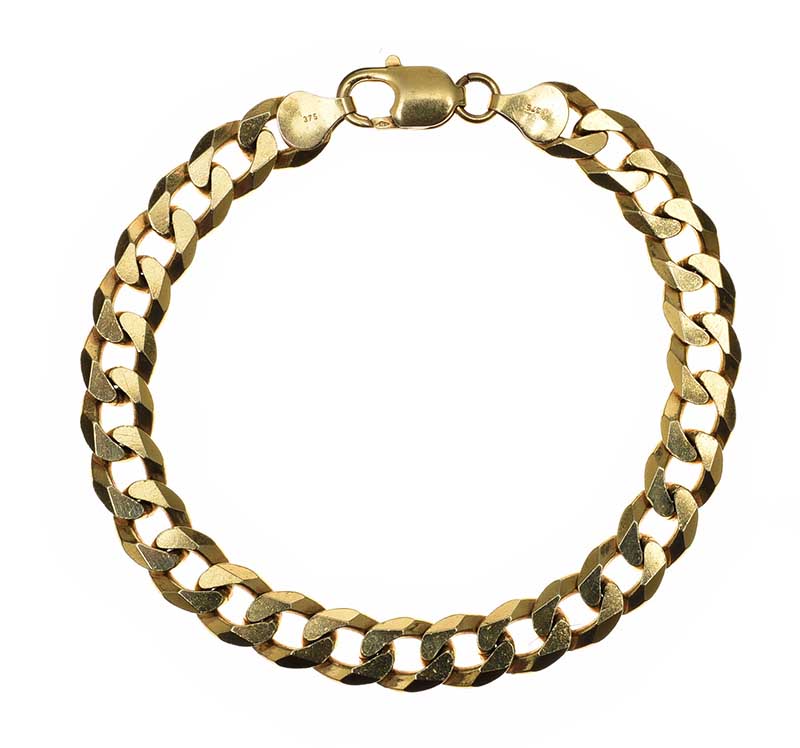 9CT GOLD CURB LINK CHAIN