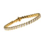 18CT GOLD DIAMOND BRACELET