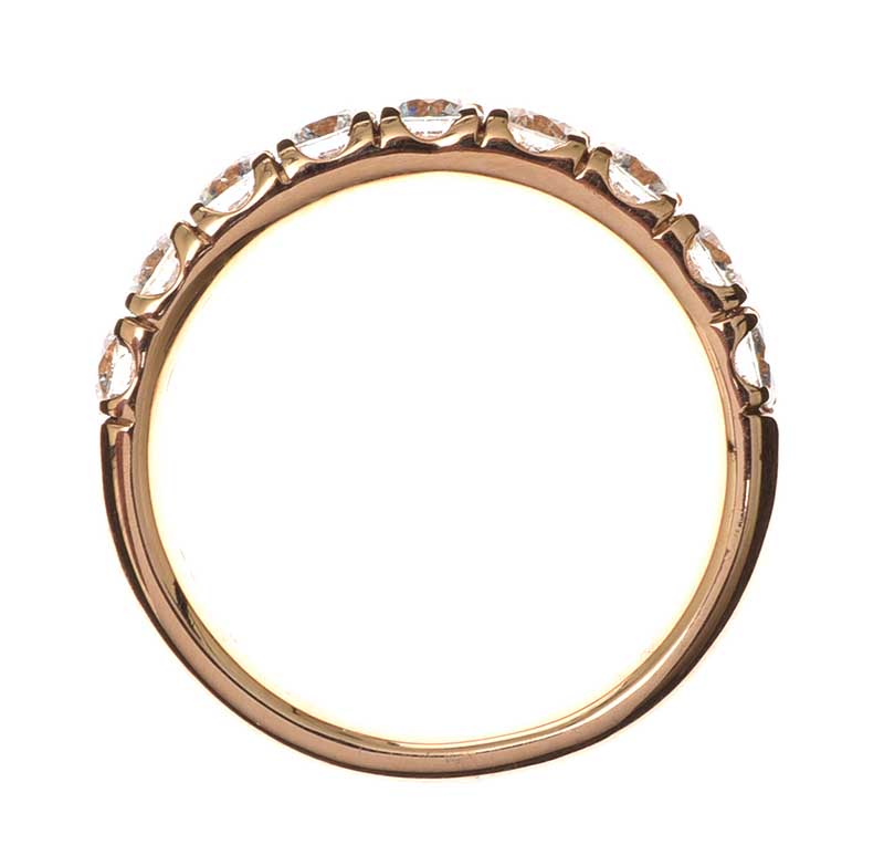 18CT ROSE GOLD DIAMOND RING - Image 3 of 3