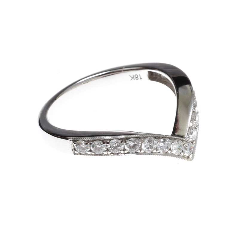 18CT WHITE GOLD DIAMOND RING - Image 2 of 3