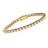 18CT GOLD DIAMOND BRACELET