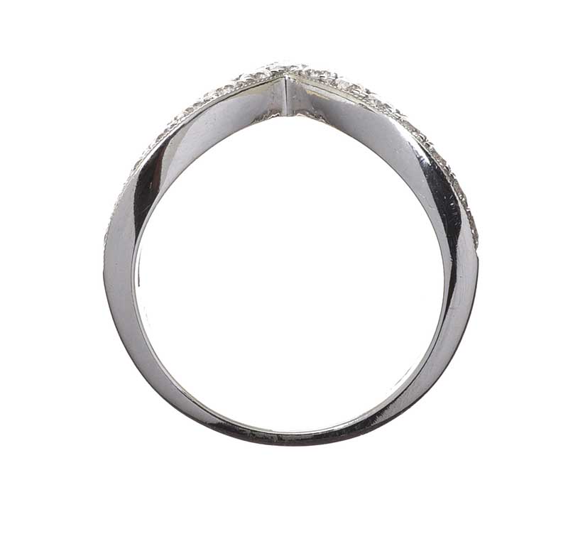 18CT WHITE GOLD DIAMOND RING - Image 3 of 3