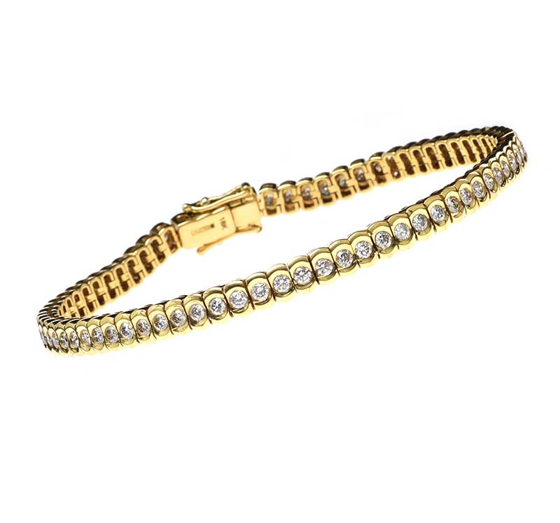 18CT GOLD DIAMOND BRACELET