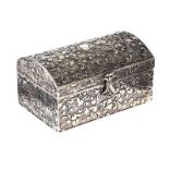 SILVER-TONE TRINKET BOX