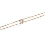 18CT ROSE GOLD DIAMOND BRACELET