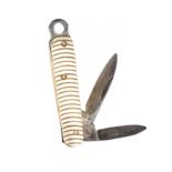 9CT GOLD MINIATURE PENKNIFE