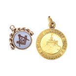 TWO MASONIC PENDANTS