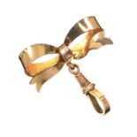 9CT GOLD BOW BROOCH