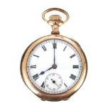 GOLD-TONE POCKET WATCH