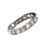 PLATINUM FULL DIAMOND ETERNITY RING