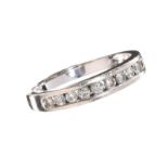 18CT WHITE GOLD DIAMOND BAND