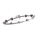 18CT WHITE GOLD DIAMOND BRACELET