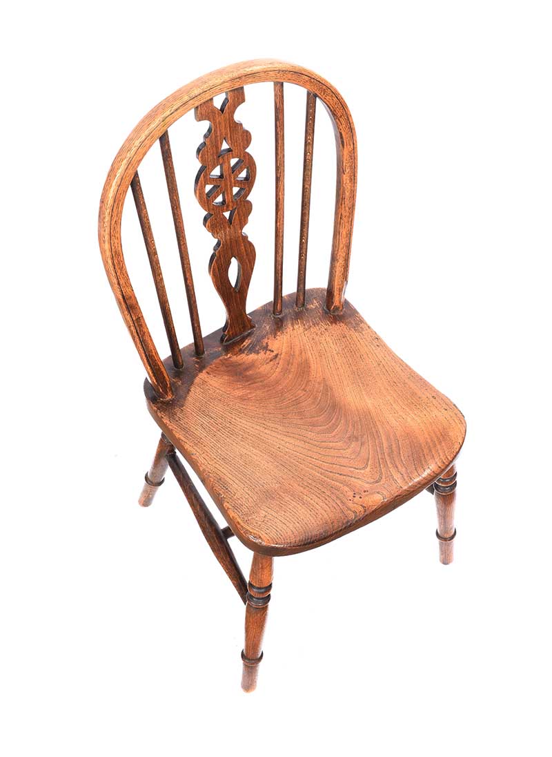 VICTORIAN ELM WINDSOR CHILD'S CHAIR - Image 2 of 5