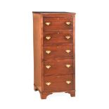 MAHOGANY TALL BOY CHEST OF DRAWERS