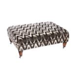 LARGE UPHOLSTERED STOOL