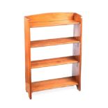 MAHOGANY OPEN BOOKCASE