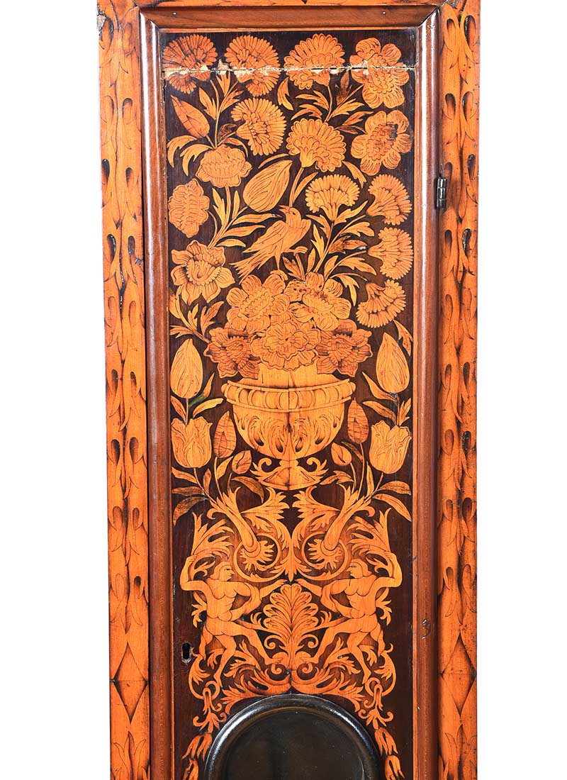 EIGHTEENTH CENTURY MARQUETRY LONG CASE CLOCK - Image 7 of 13