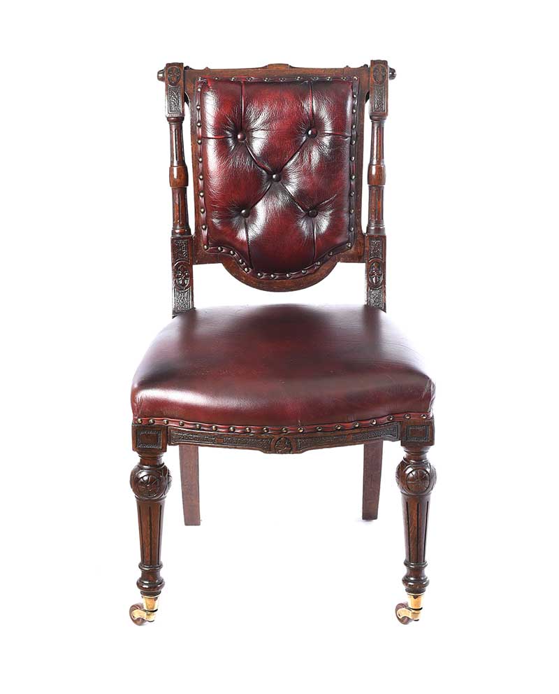 VICTORIAN MAHOGANY SIDE CHAIR - Image 4 of 6