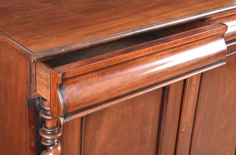 VICTORIAN MAHOGANY SIDE CABINET - Image 3 of 8