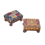 PAIR OF VICTORIAN FOOTSTOOLS