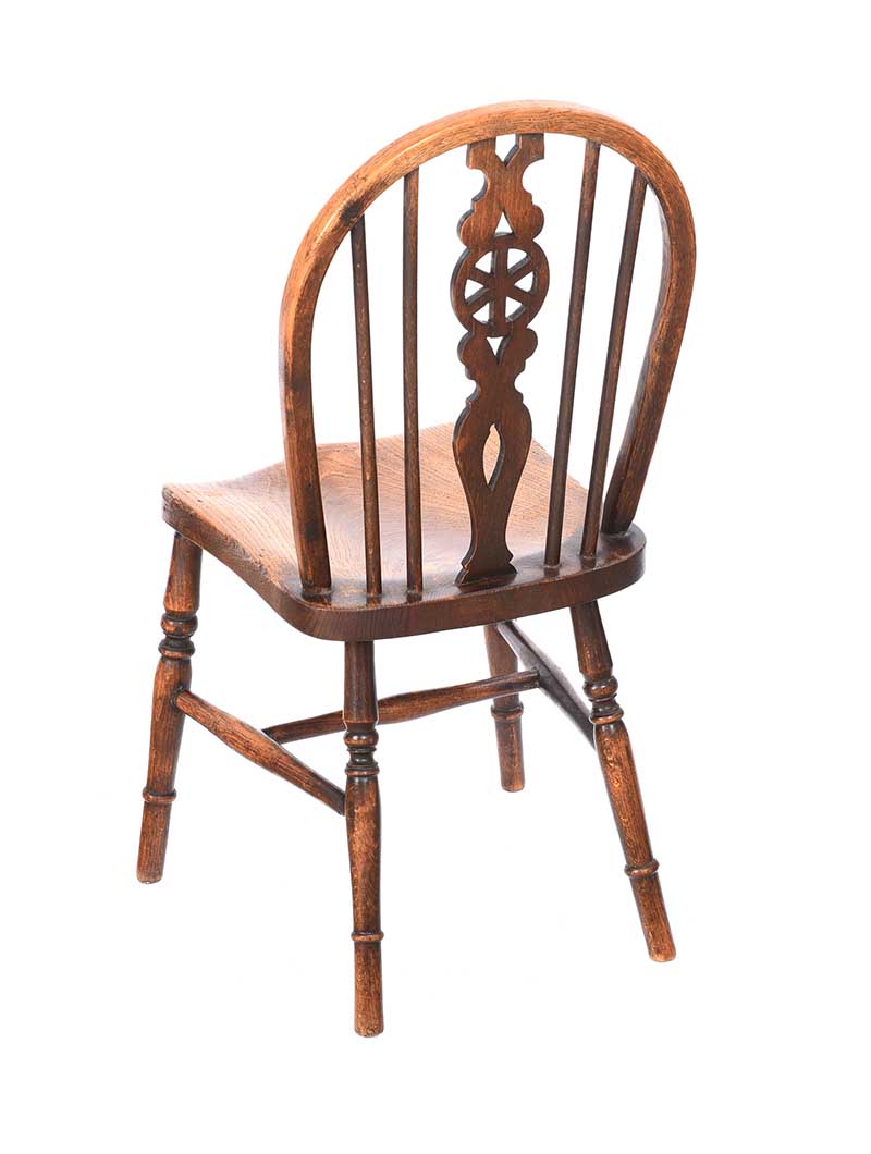 VICTORIAN ELM WINDSOR CHILD'S CHAIR - Image 5 of 5