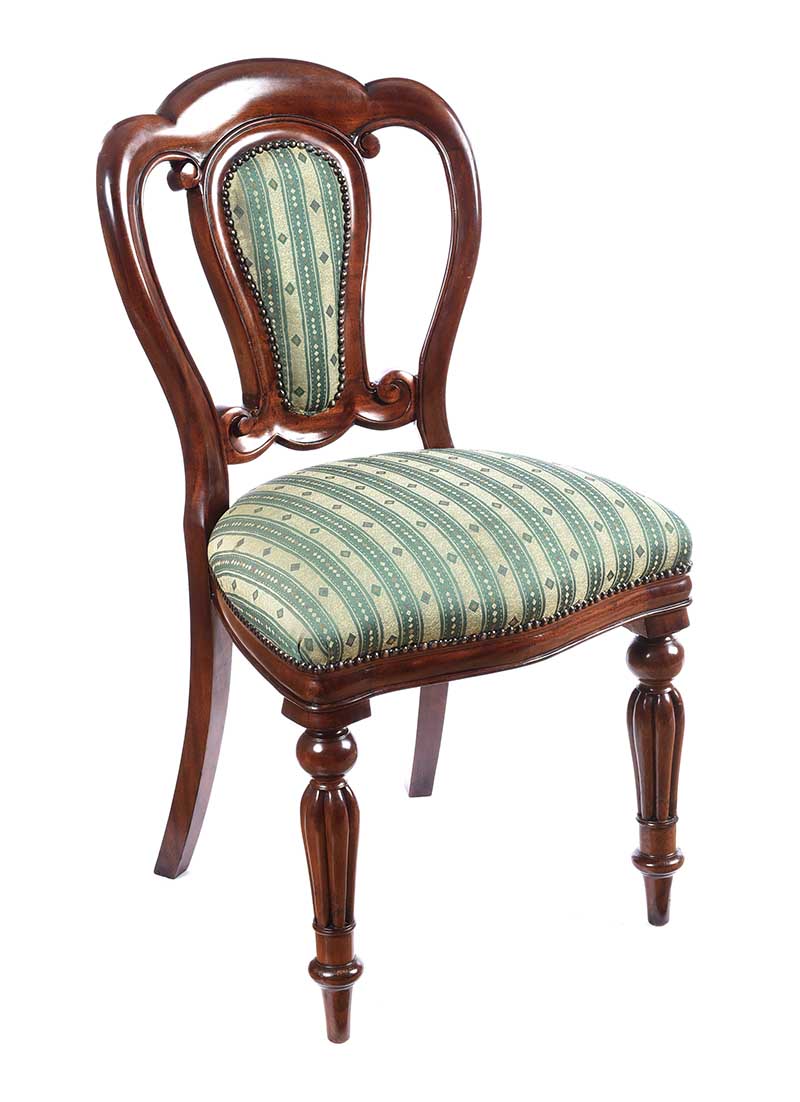SET OF FOUR VICTORIAN STYLE DINING ROOM CHAIRS - Image 2 of 6