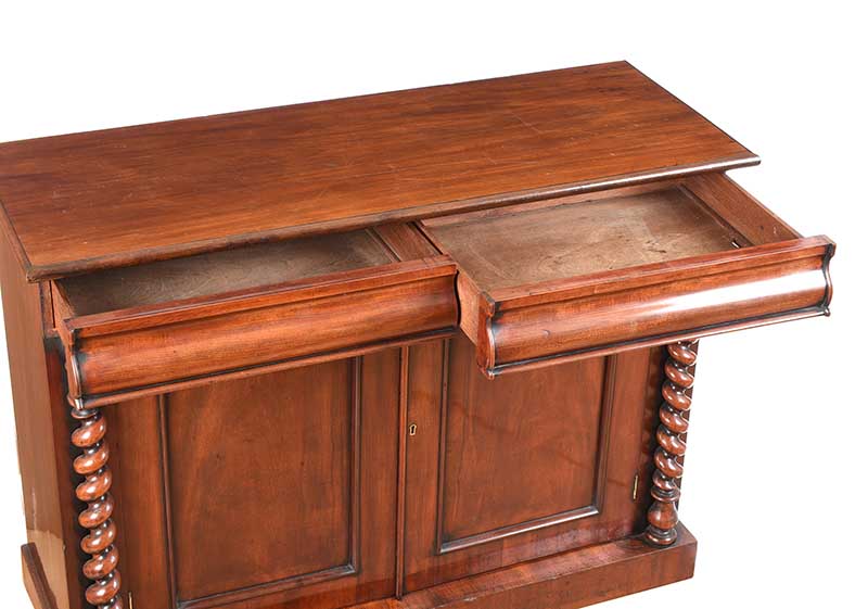 VICTORIAN MAHOGANY SIDE CABINET - Image 2 of 8