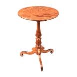 VICTORIAN SATINWOOD LAMP TABLE