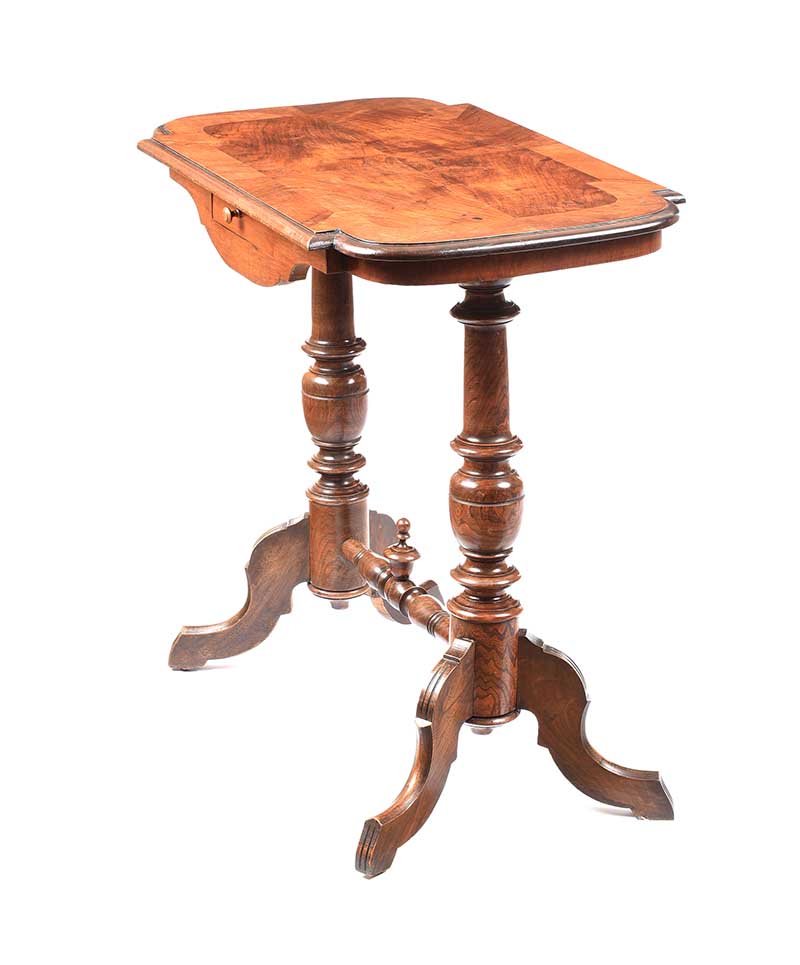 ANTIQUE WALNUT LAMP TABLE - Image 7 of 8